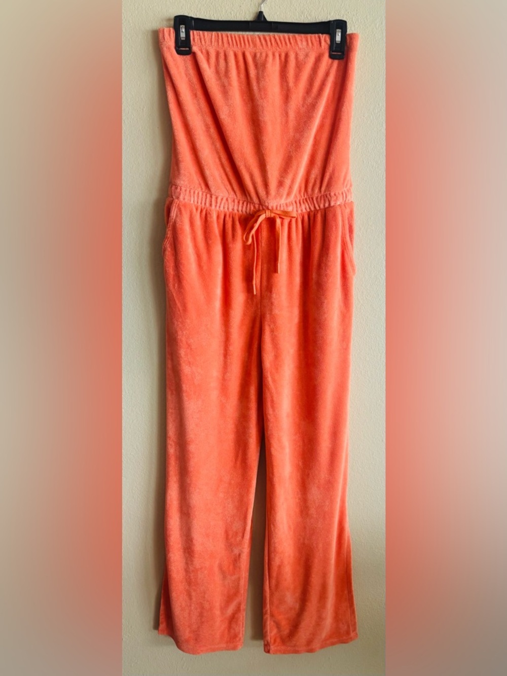 Beyond Yoga Women's Orange Terry Cloth Tropez Jumpsuit Size: Small - Picture 4 of 8